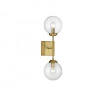 Savoy House Meridian CA M90001NB - 2-Light Wall Sconce in Natural Brass