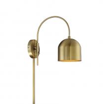 Savoy House Meridian CA M90045NB - 1-Light Adjustable Wall Sconce in Natural Brass