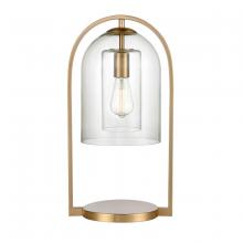 ELK Home S0019-9579 - Bell Jar 20'' High 1-Light Desk Lamp - Aged Brass